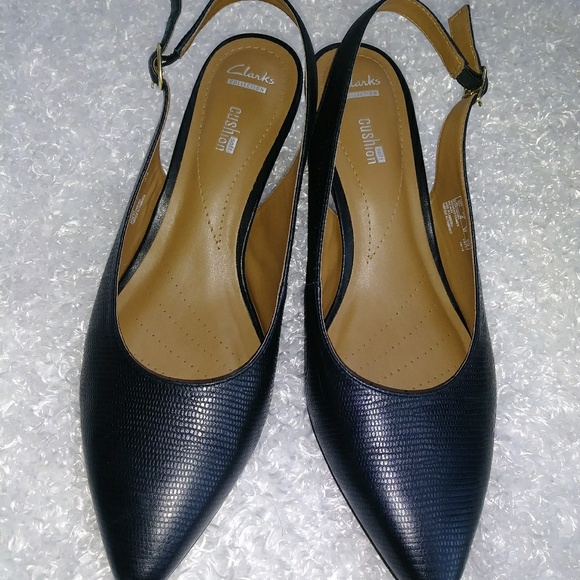 clarks cushion heels